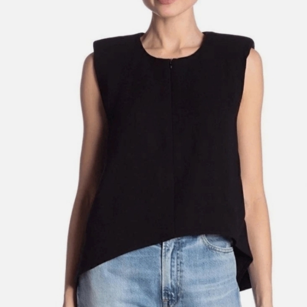 IRO Black Padded Muscle Tee